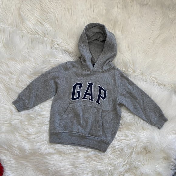Kid's Grey Signature Gap Hoodie - Picture 2 of 7